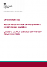 Health visitor service delivery metrics (experimental statistics): Quarter 1 2019/20 statistical commentary (November 2019)